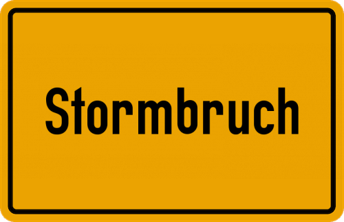 Ortsschild Stormbruch