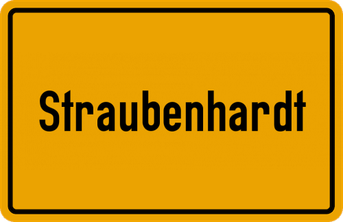 Ortsschild Straubenhardt