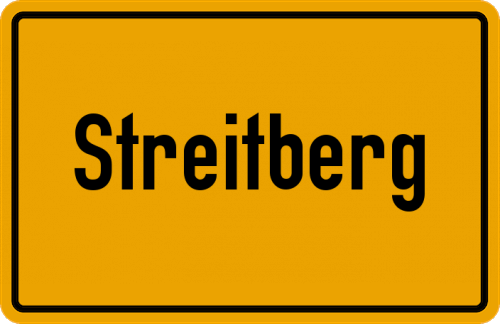 Ortsschild Streitberg, Oberfranken