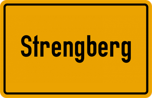 Ortsschild Strengberg