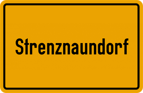 Ortsschild Strenznaundorf