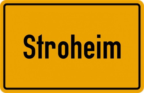 Ortsschild Stroheim