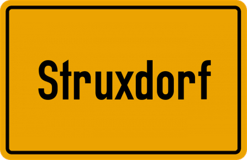 Ortsschild Struxdorf