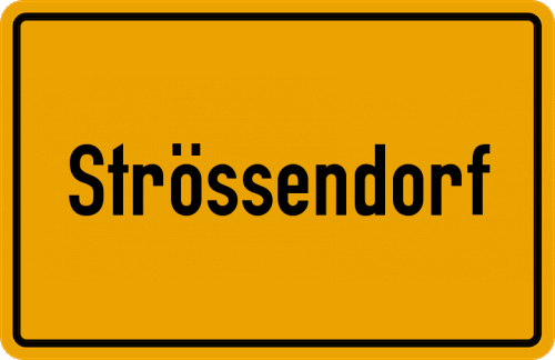 Ortsschild Strössendorf