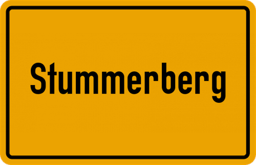 Ortsschild Stummerberg