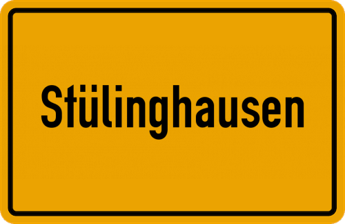Ortsschild Stülinghausen