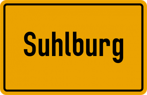 Ortsschild Suhlburg