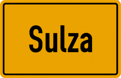Ortsschild Sulza