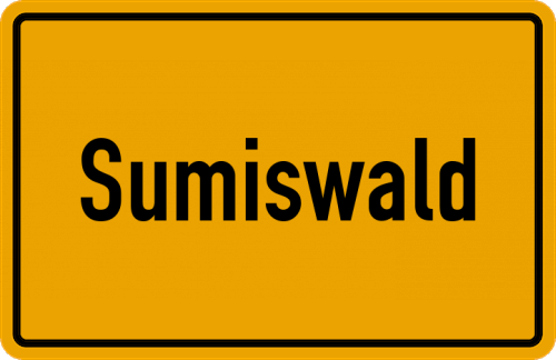 Ortsschild Sumiswald