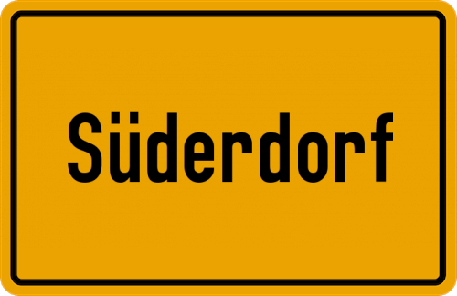 Ortsschild Süderdorf