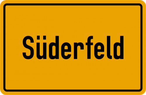 Ortsschild Süderfeld