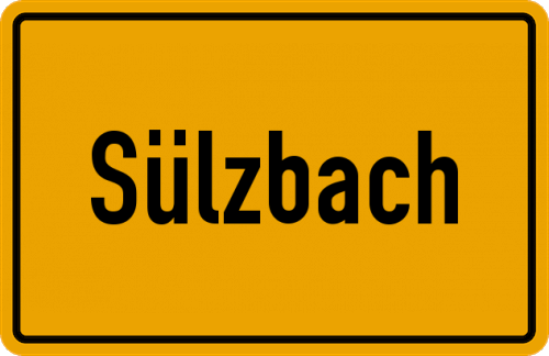 Ortsschild Sülzbach