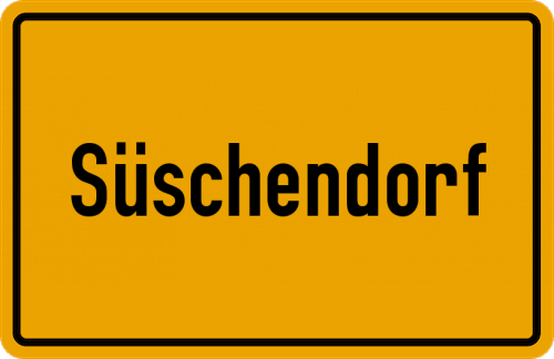 Ortsschild Süschendorf