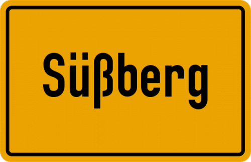 Ortsschild Süßberg