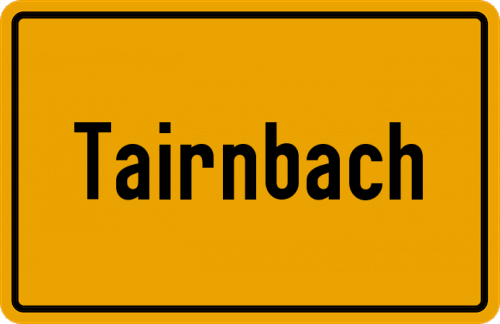 Ortsschild Tairnbach