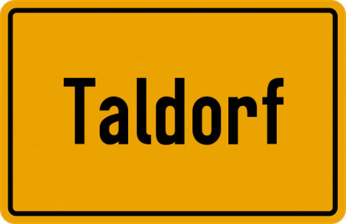 Ortsschild Taldorf
