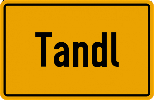 Ortsschild Tandl, Mittelfranken