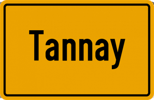 Ortsschild Tannay