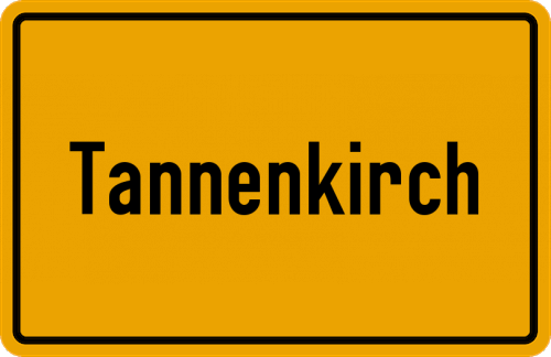 Ortsschild Tannenkirch