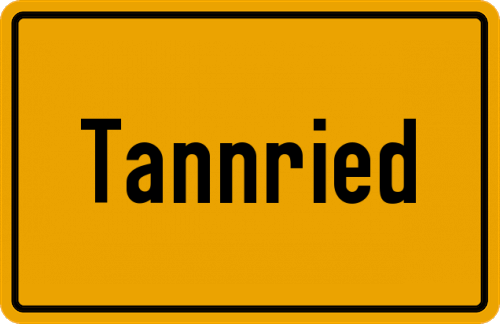 Ortsschild Tannried