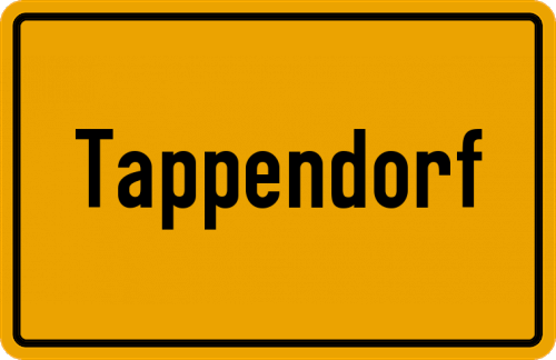 Ortsschild Tappendorf