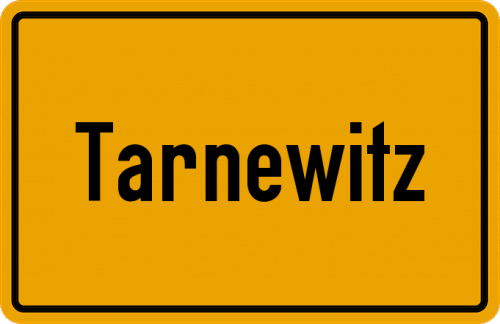 Ortsschild Tarnewitz