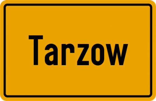 Ortsschild Tarzow