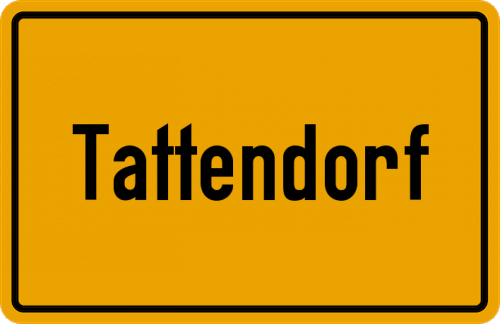 Ortsschild Tattendorf