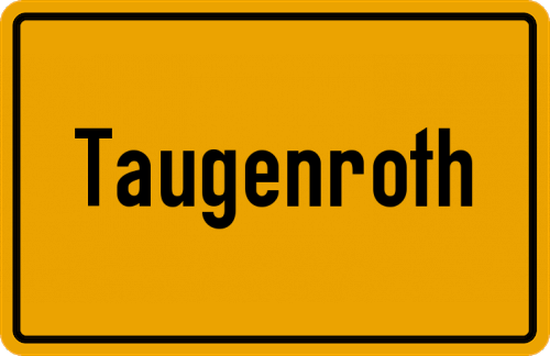 Ortsschild Taugenroth