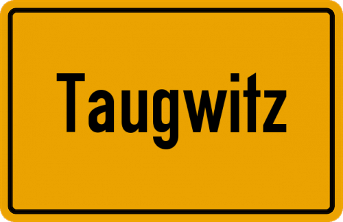 Ortsschild Taugwitz