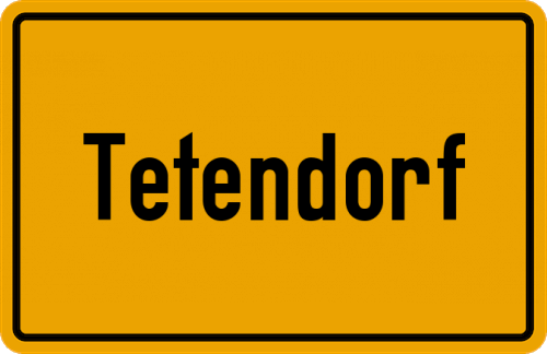 Ortsschild Tetendorf