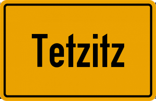 Ortsschild Tetzitz