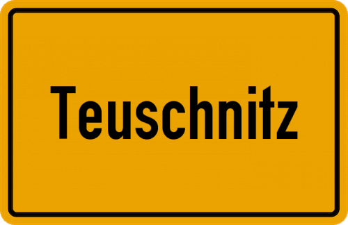 Ortsschild Teuschnitz