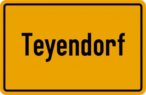 Ortsschild Teyendorf