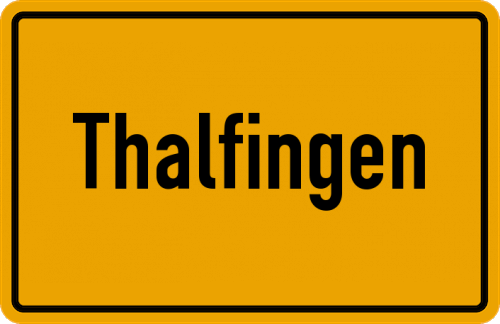Ortsschild Thalfingen