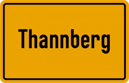 Ortsschild Thannberg