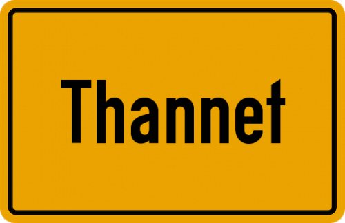 Ortsschild Thannet