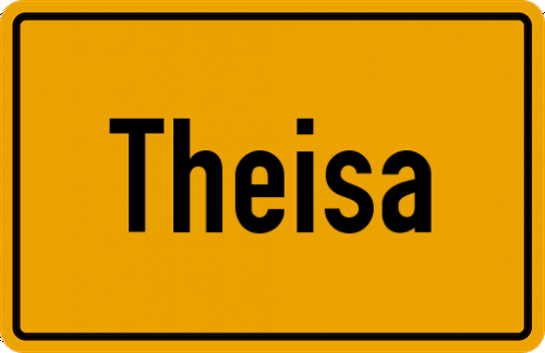 Ortsschild Theisa
