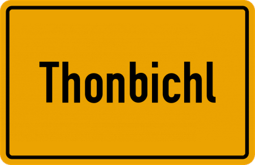 Ortsschild Thonbichl