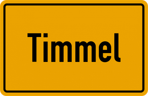 Ortsschild Timmel