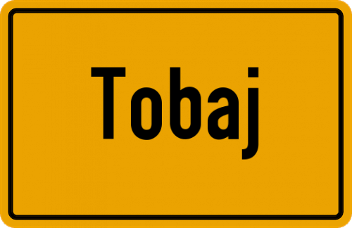 Ortsschild Tobaj