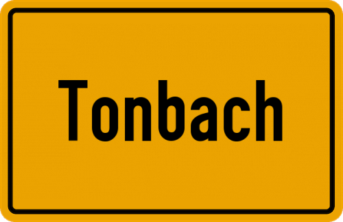 Ortsschild Tonbach