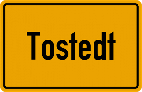 Ortsschild Tostedt