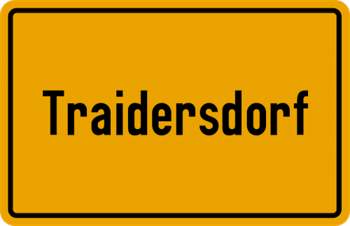 Ortsschild Traidersdorf