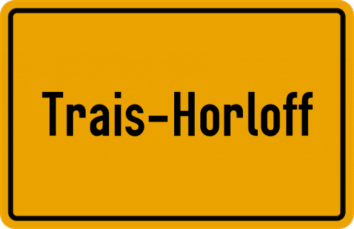 Ortsschild Trais-Horloff