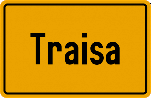 Ortsschild Traisa, Kreis Darmstadt