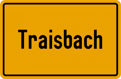 Ortsschild Traisbach