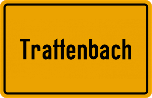 Ortsschild Trattenbach