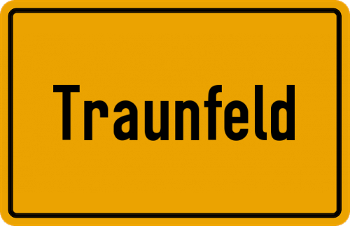 Ortsschild Traunfeld