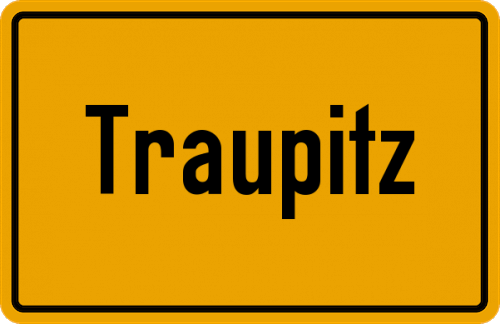Ortsschild Traupitz